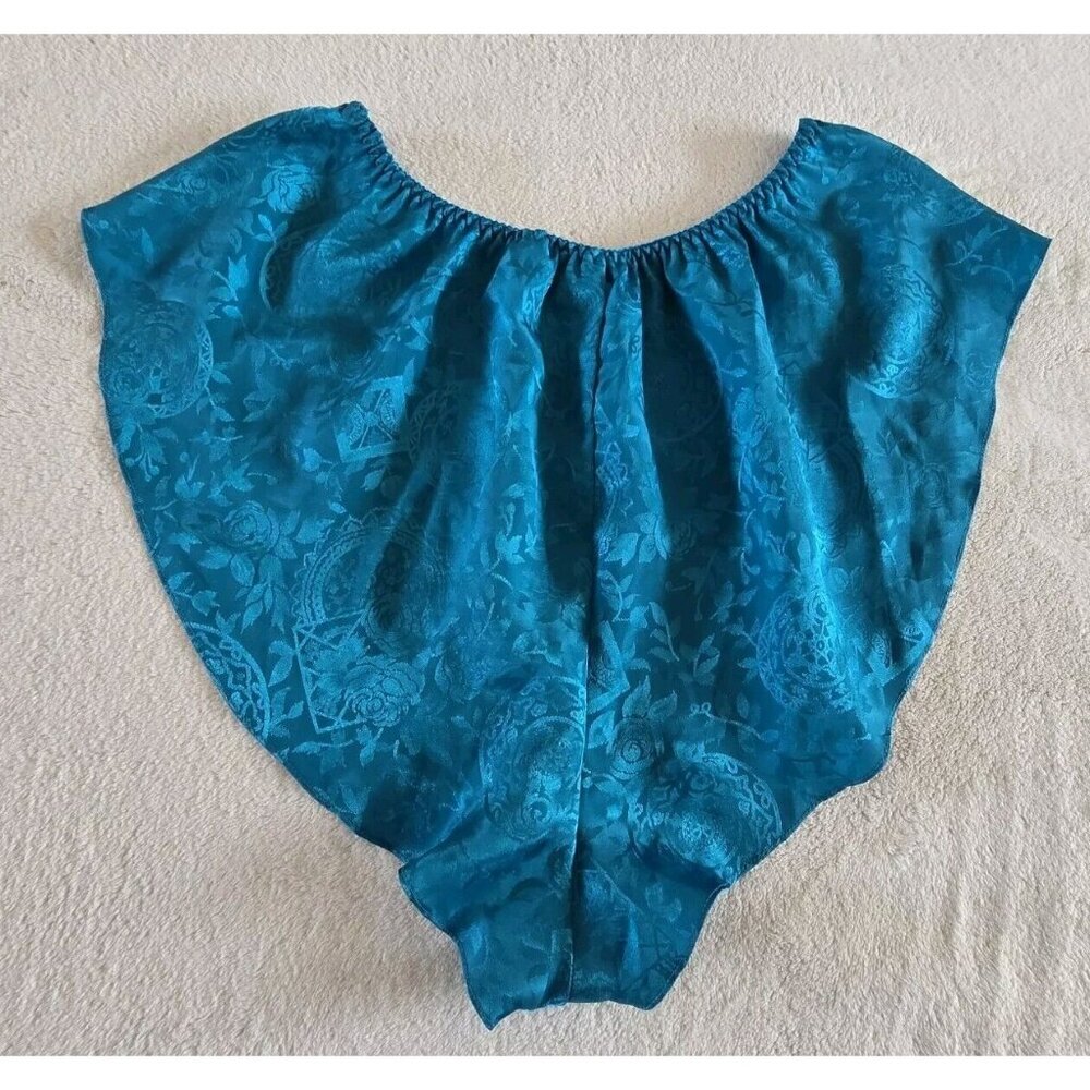 Vintage‎ Victoria's Secret High Cut Lingerie Bottoms Satin Size Small Gold Label - Picture 2 of 6